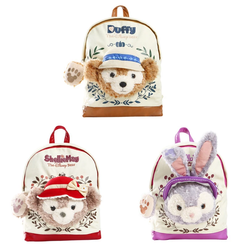 Cute Cartoon Backpack Kawaii Duffy Stellalou ShellieMay Pastoral Style Backpack Student Canvas School Bag Girl Toy Birthday Gift