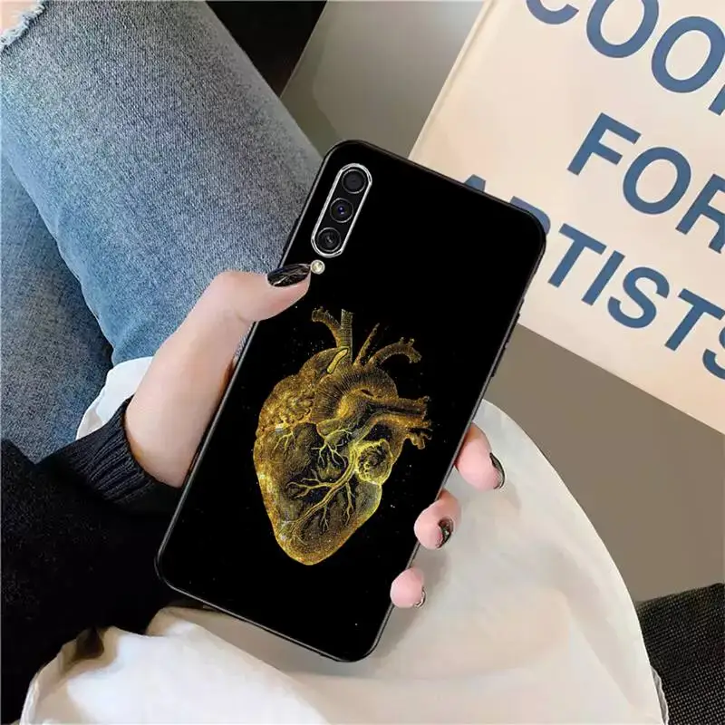 

Medical human organ heart kidney art Phone Case For Samsung galaxy S 9 10 20 A 10 21 30 31 40 50 51 71 s note 20 j 4 2018 plus