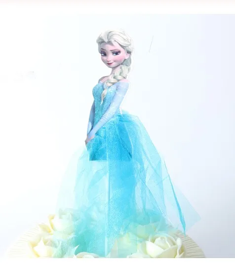Princess 1 1 Набор «С Днем Рождения» Микки Маус мультфильм торт Топпер кекс флаг бумаги соломинки Беби-Шауэр выпечка торта ко дню рождения вечерние украшения - Цвет: Princess 1
