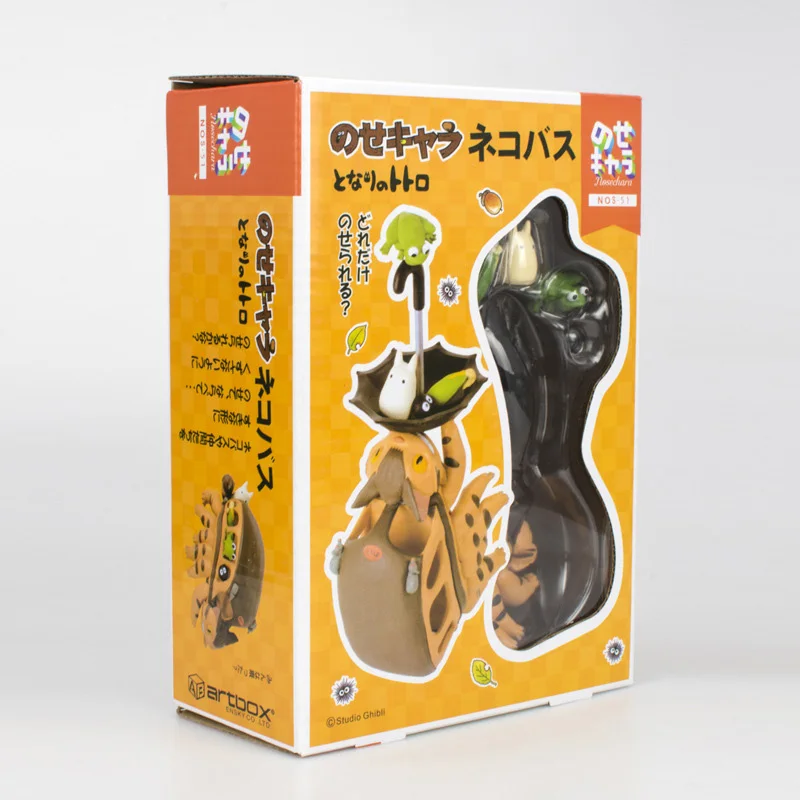 

Hayao Miyazaki Animation Film Action Figure Jenga Ornaments Spirited Away Doll Stacking Totoro Bus Model Toys