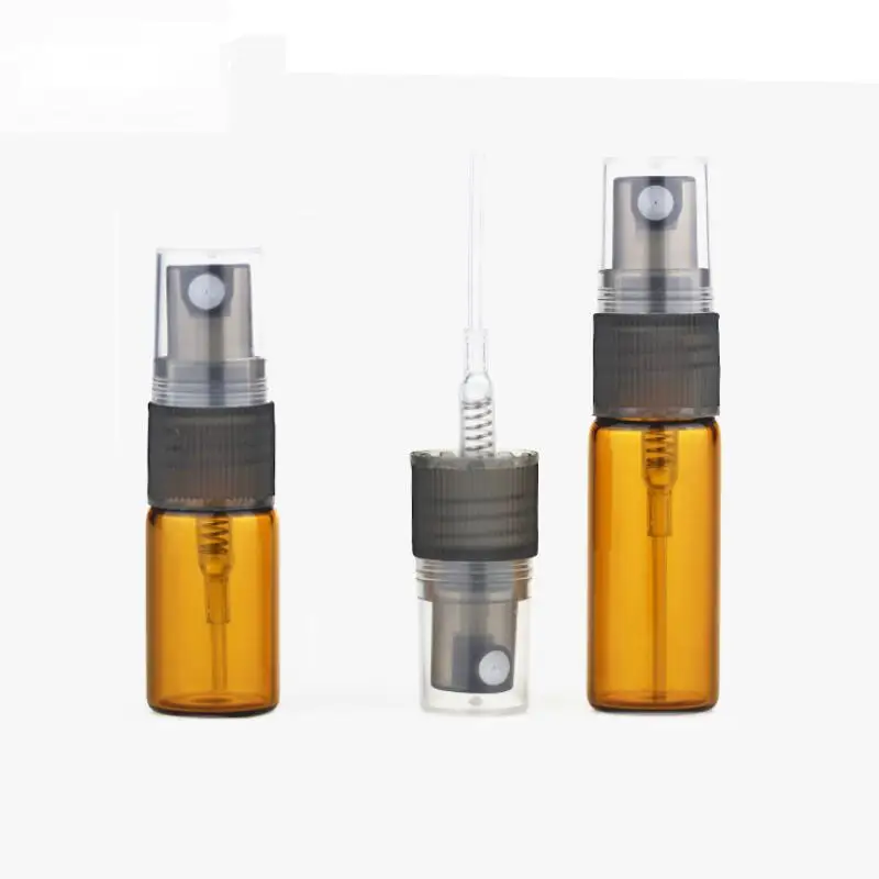 

3 мл, 5 мл, 10 мл, Янтарное стекло, стандартная косметическая бутылка, распылитель LX2520