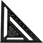 712 дюймов квадратная Метрическая треугольная линейка из алюминиевого сплава квадраты для измерительного инструмента метрический угловой транспортир Деревообрабатывающие инструменты