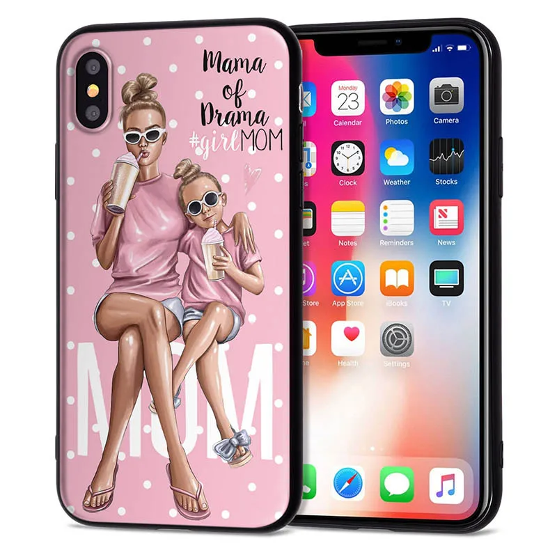 Чехол для iPhone 11 Pro, чехол для iPhone 5, 5S, 6, 6 S, 7, 8 Plus, X, XS, Max, Mom Love Baby, чехол для iPhone 7, мягкий чехол из ТПУ для iPhone XR, чехол