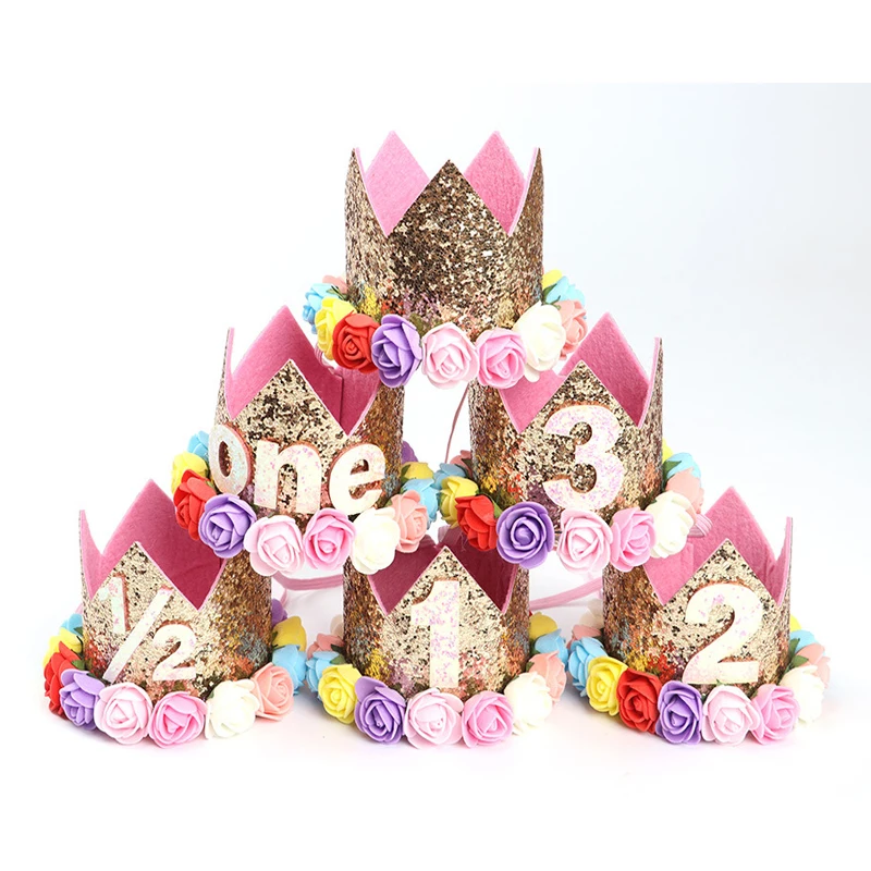 Головной убор на день рождения для маленьких девочек и мальчиков 1 2 3 лет