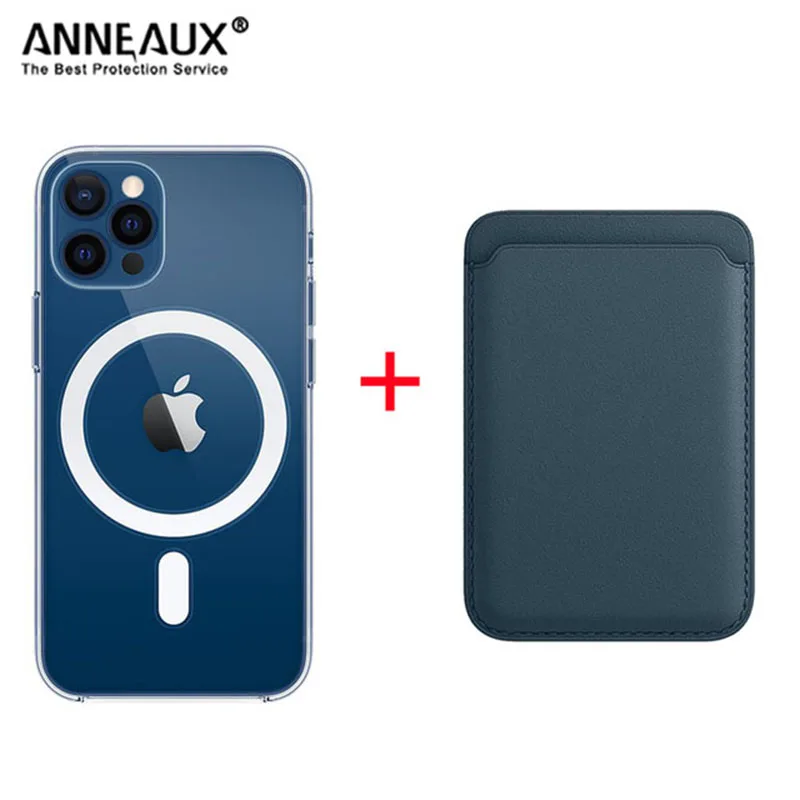 

Original Magnetic Wireless Charging Case For iPhone 12 11 Pro Max Mini XR X XS MAX 7 8 Plus SE Magnetic Card Holder Accessories