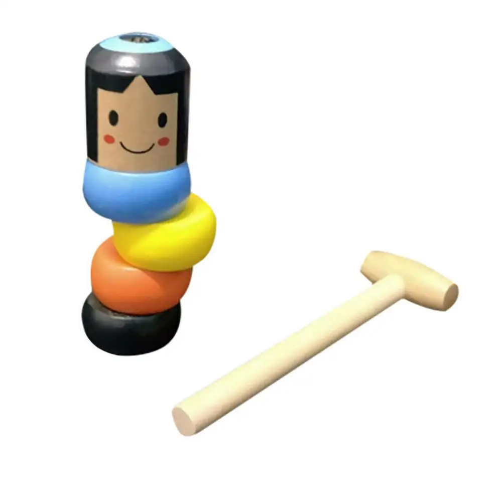 1 набор бесземная Дарума неломкий деревянный человек волшебная игрушка