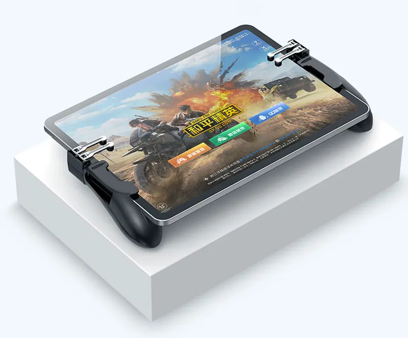 1Pair Pubg Controller for iPad 6 Fingers Aim Keys Free Fire L1R1 Trigger Hand Grip Gamepad Android/iOS Smart Tablet | Электроника