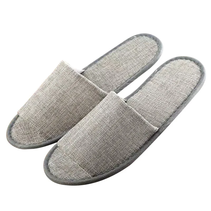 

Female linen half package home hospitality slippers 2021 ladies trend