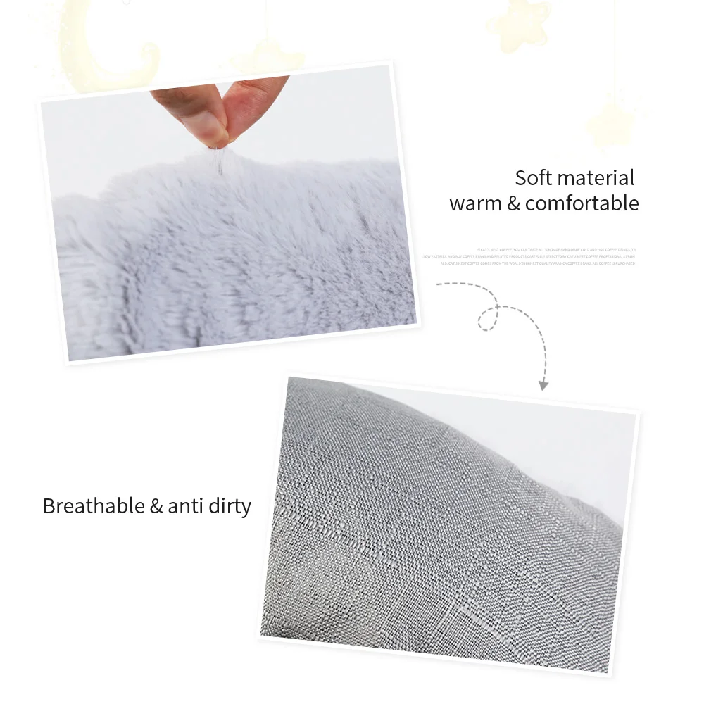 Круглый домик для кошки с подушкой теплая кровать собаки маленьких и средних