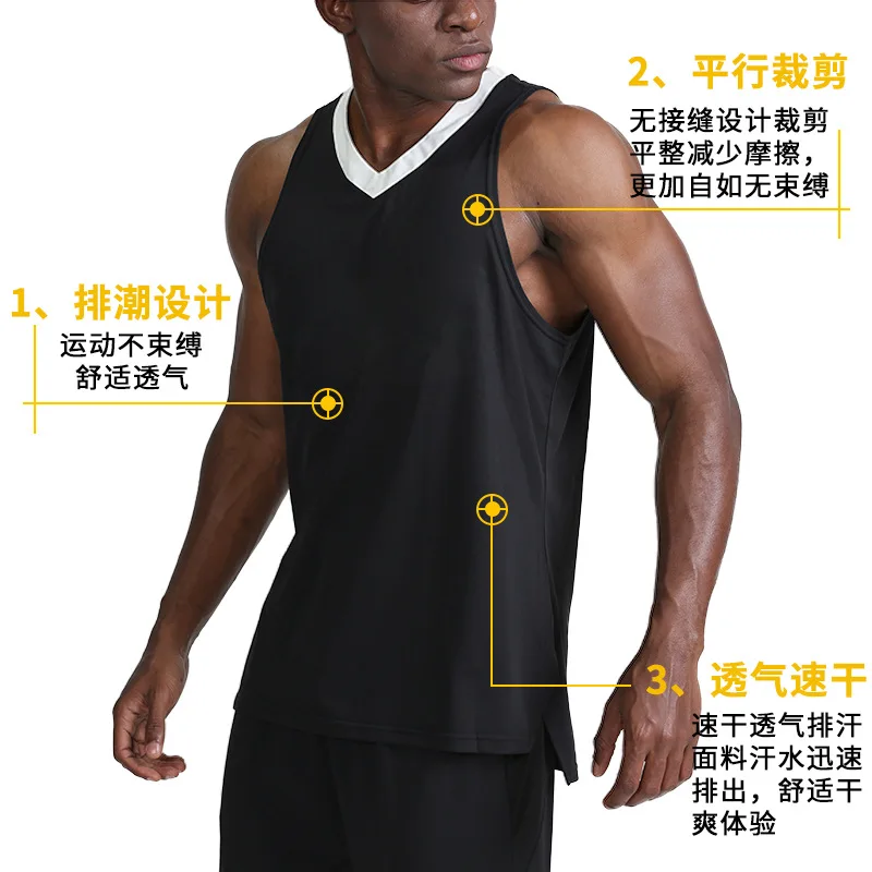 

2019 Summer New Style Sports Vest Men's Outdoor Casual Basketball Clothes Hot Selling Training Fitness Tank Top