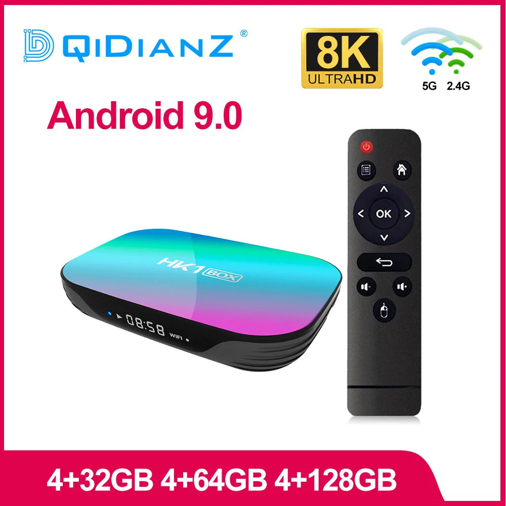 Новинка HK1BOX Amlogic S905X3 8K Смарт ТВ бокс Android 9 0 Youtube телеприставка pk X96 Air H96 HK1MAX