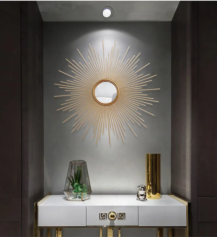 Современные 3D стерео настенные Стикеры металлические декоративные