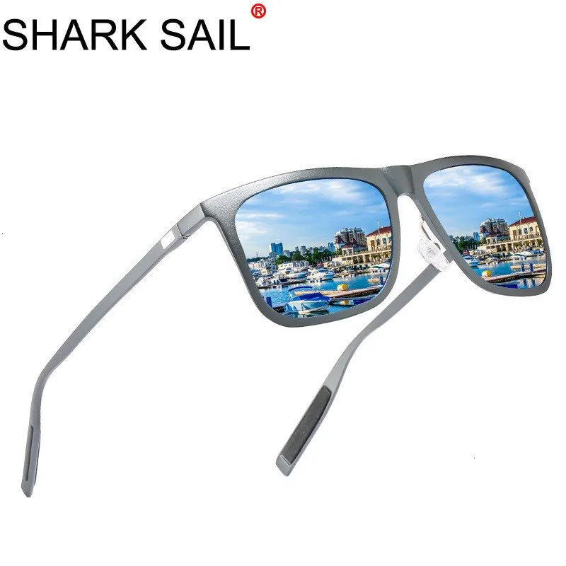 Классические мужские солнцезащитные очки SHARK SAIL поляризованные брендовые с