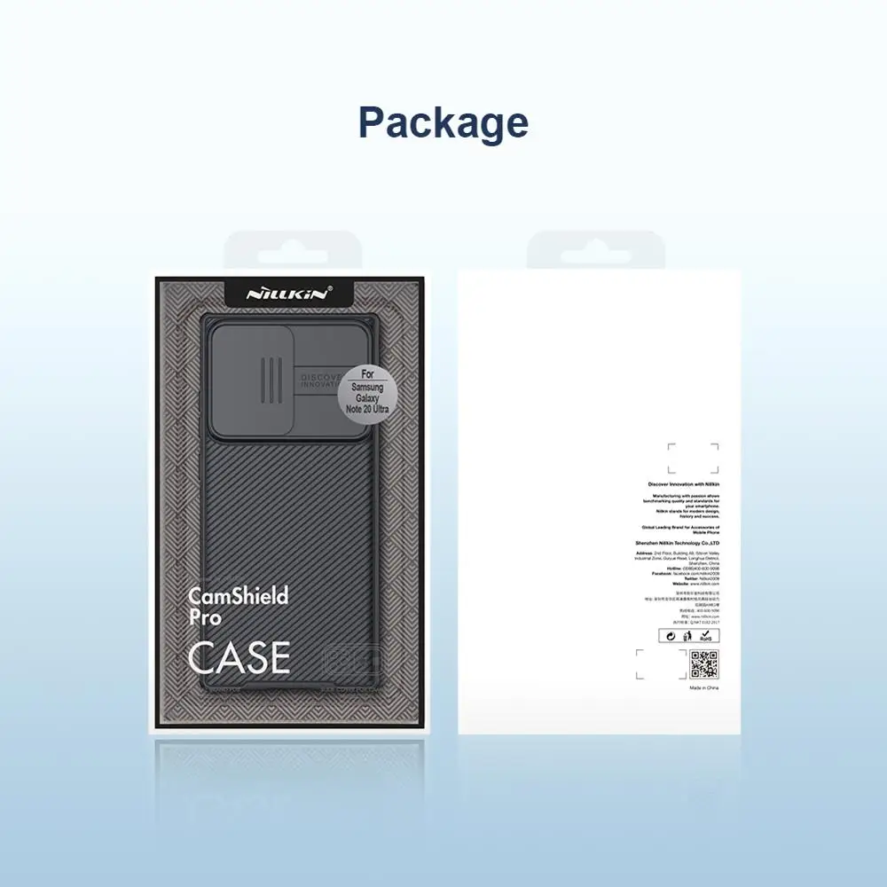 

For Samsung Galaxy Note 20 Ultra case protect camera from scratch and shock Slide Camera Cover Protect Camera NILLKIN