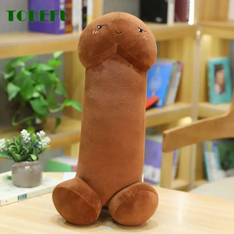 Имитация милый длинный пенис плюшевые игрушки подушка сексуальные мягкие