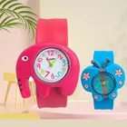 Детские часы, оптовая продажа, 3D Мультяшные часы со слоном, бабочкой, детские часы для мальчиков, силиконовый ремешок, кварцевые часы для девочек, подарок, часы, игрушка