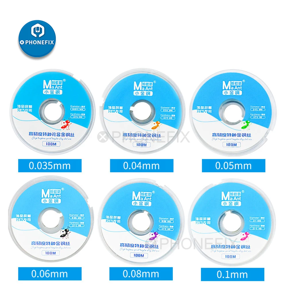 100 м специальная алмазная проволока режущая из сплава молибденовая резка для