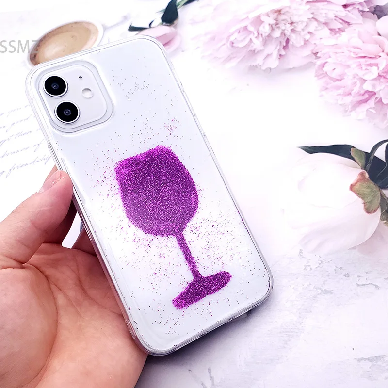 

Oppo Reno 4 Pro 4Z 5G Glitter Drinking Cup Case Cover For OPPO Realme 8 7 6 Pro C3 Reno 2 2Z 2F 3Pro Phone Bumper Capas Fundas
