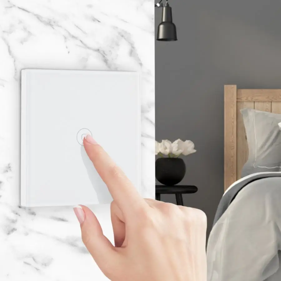 Смарт WiFi настенный сенсорный переключатель RF Голосовое управление панель для Alexa