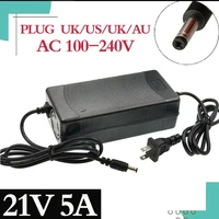 21v 5a lithium battery fast charger for five series battery electric car ac 100 240v dc 5 5mm2 1mm high quality interface plug