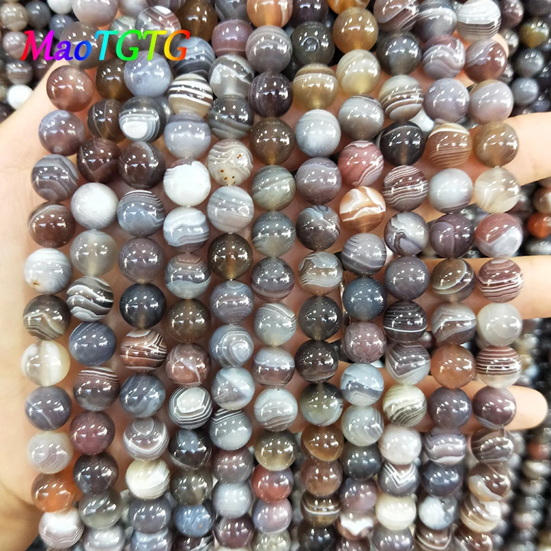 Круглые Бусины Из Натурального Персидского Агата для изготовления ювелирных