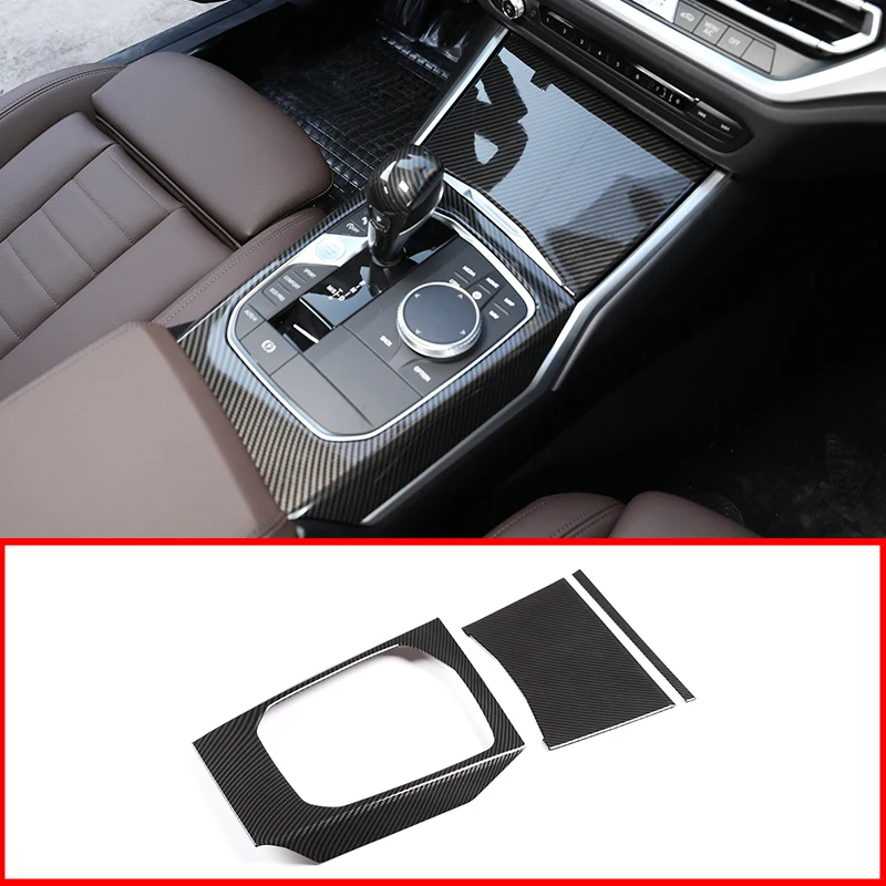 Для BMW G20 G28 325 3 серии 2019 2020 ABS углеродного волокна Chrome автомобиля центральной