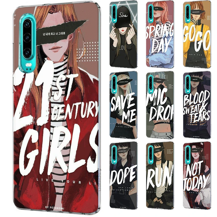 Чехол для мобильного телефона huawei P30 P20 P10 P9 P8 P Sart Z Lite Pro Жесткий чехол Pepakomi Bts