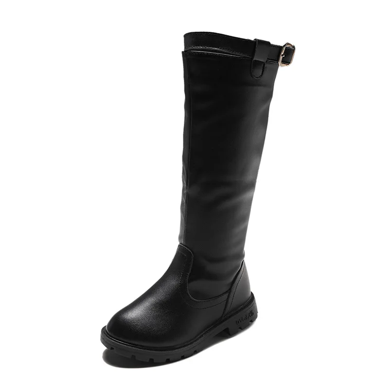 

2020 winter children's boots girls high boots student winter warm leather boots