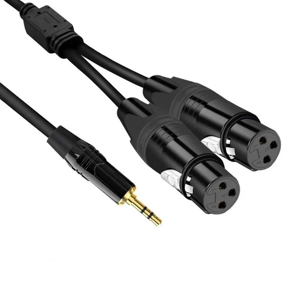 

Cable Converter Bending-resistant Stable Connection PVC Practical 1-sub-2 Cable Splitter for Media Players