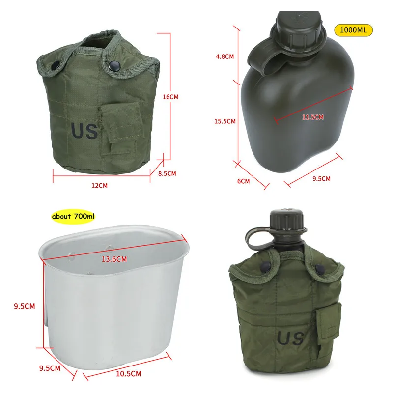 8 стилей 1000 мл большой объем спортивный уличный чайник HDPE портативная бутылка для