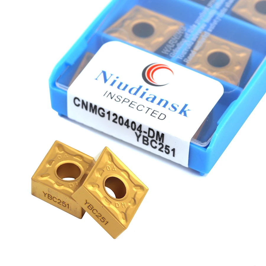 

CNMG120404-DM CNMG120408-DM CNMG120412-DM YBC251 YBC252CNC lathe turning blade External turning tool for machine tool processing