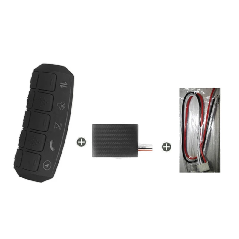 

Y9RC Universal Car Steering Wheel Remote Control 10 Buttons LED Light Up Radio Use DVD Player GPS Multi-Function Wireless