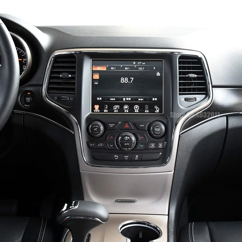 Для Jeep Grand Cherokee 2011-2018 ABS углеродное волокно/Хромированный Автомобильный интерьер