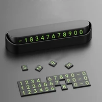 Car Phone Number Card Plate Hidden Temporary Parking Night Fluorescent Telephone Number Auto Park Stop Accessories