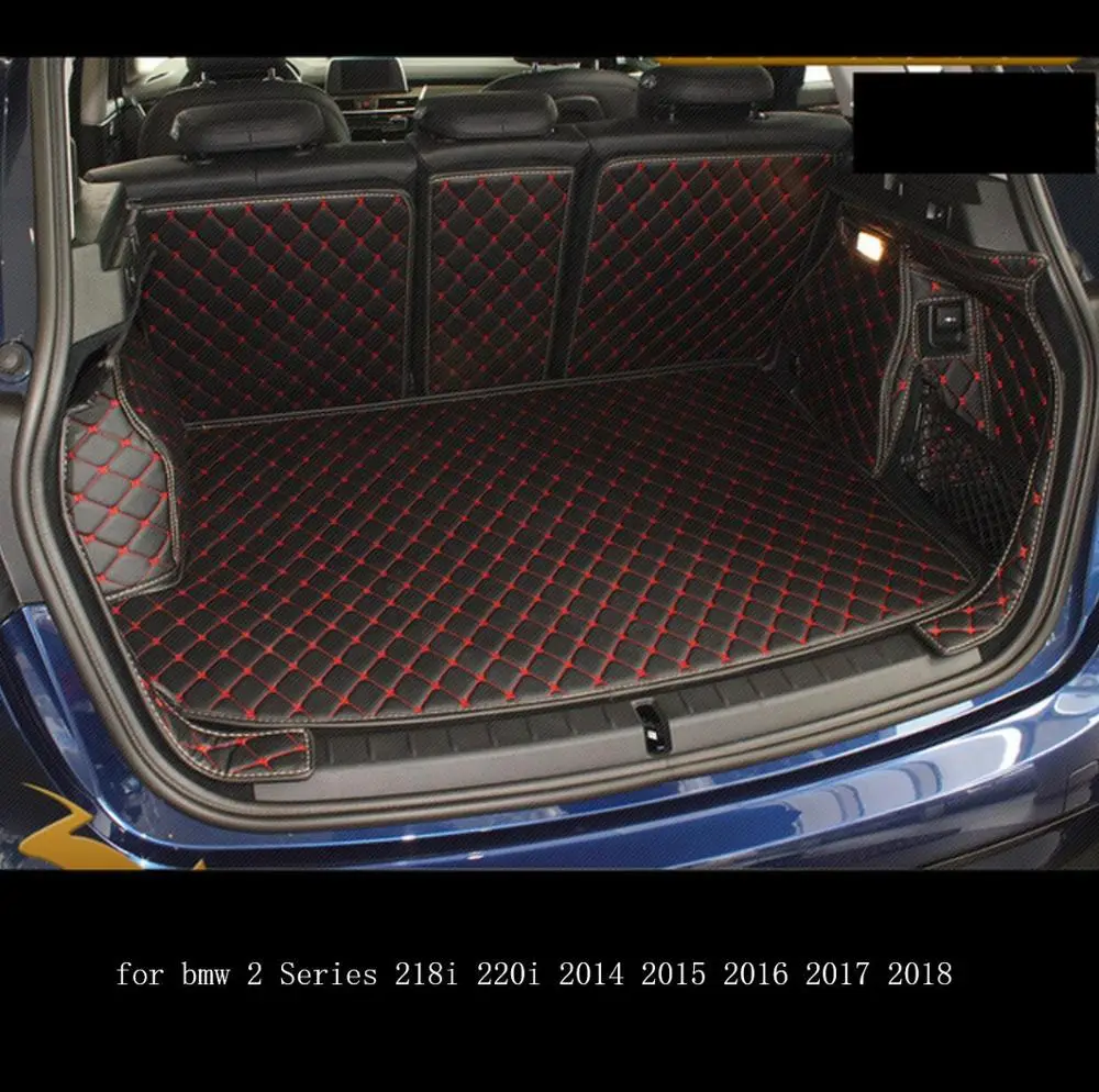 Коврик для багажника из волоконной кожи bmw 2 серии 218i 220i 2014 2015 2016 2017 2018 F45 F46