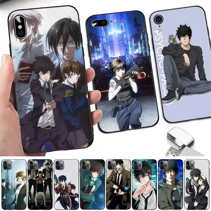 

Yinuoda PSYCHO-PASS Phone Case for iPhone 11 12 13 mini pro XS MAX 8 7 6 6S Plus X 5S SE 2020 XR case