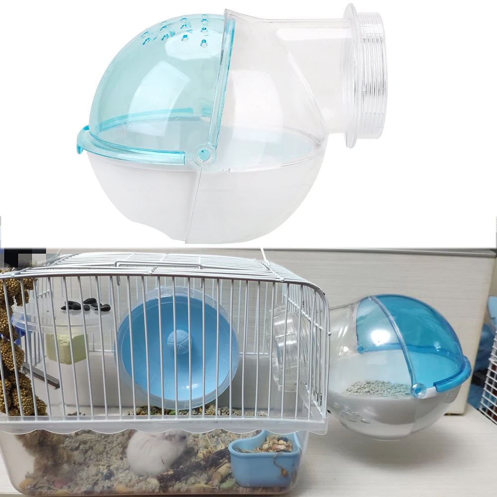 

Hamster Bathroom Cage House Small Animal Bath Sand Room Hamster Toilet Pet Mouse House Cages Tubes