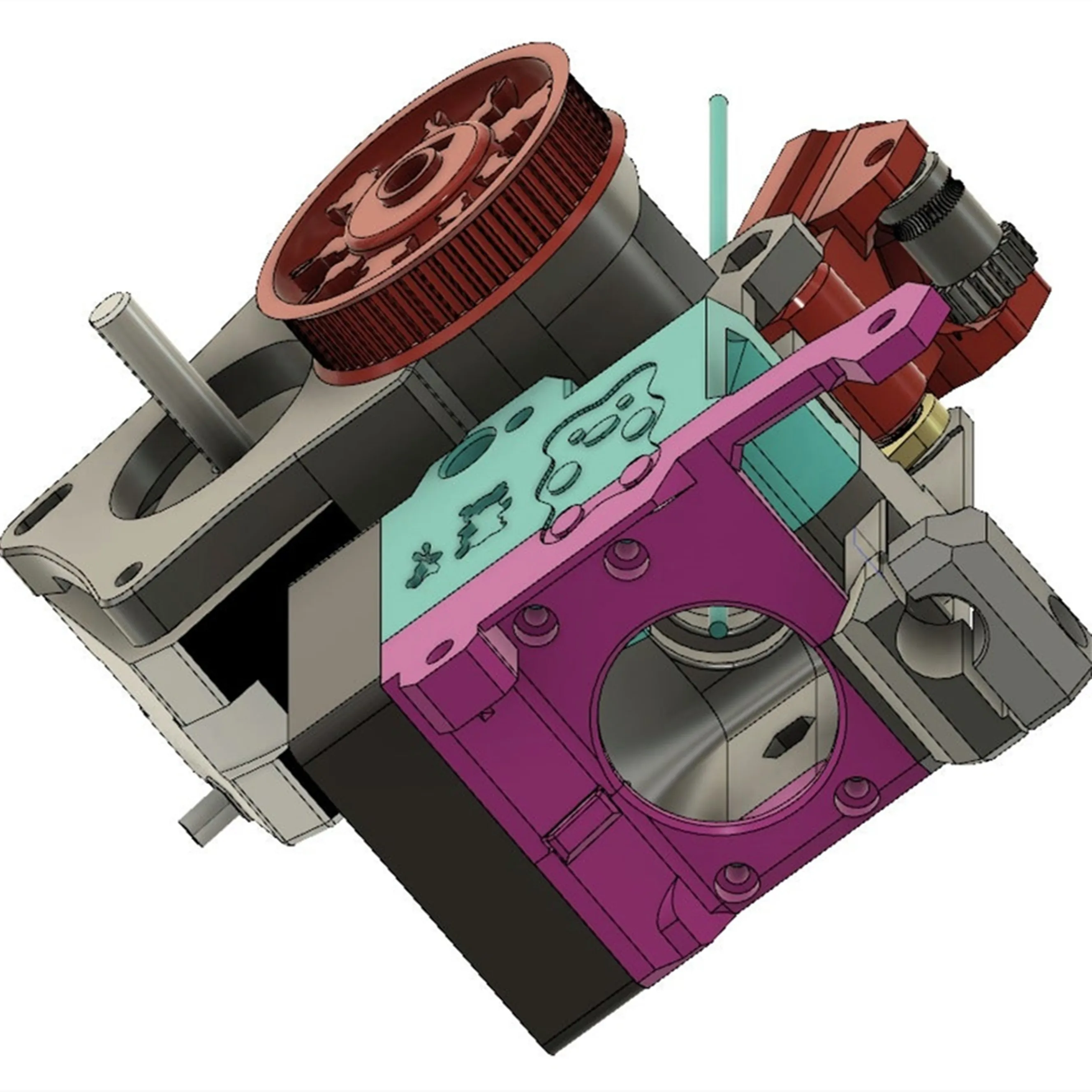 Комплект экструдера Blurolls Prusa i3 MK3S BNBSX с короткими ушками Экструдером в форме Луны