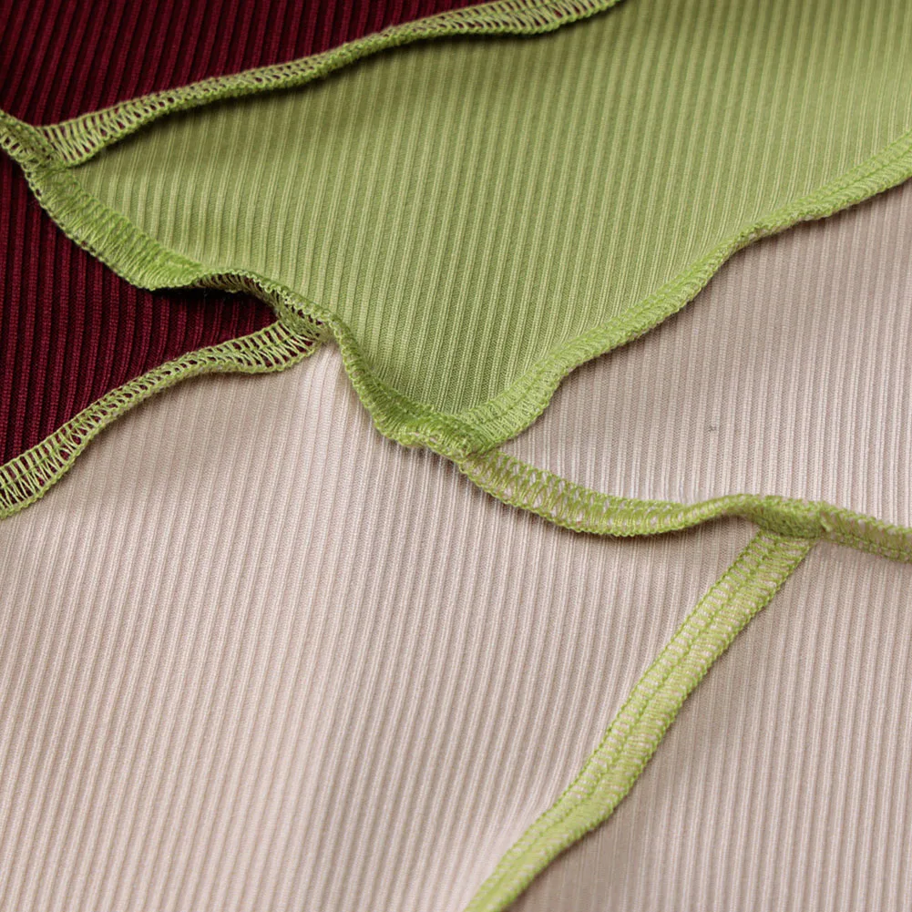 Женский укороченный топ в стиле пэчворк повседневная трикотажная футболка с