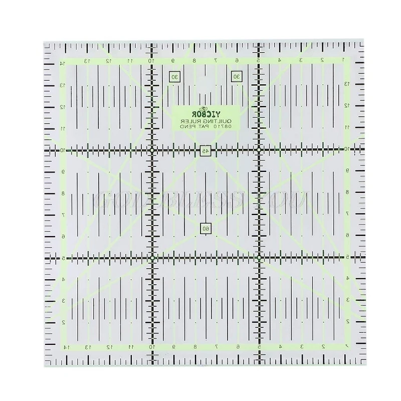 Прозрачная линейка для квилтинга шитья лоскутного режущий инструмент