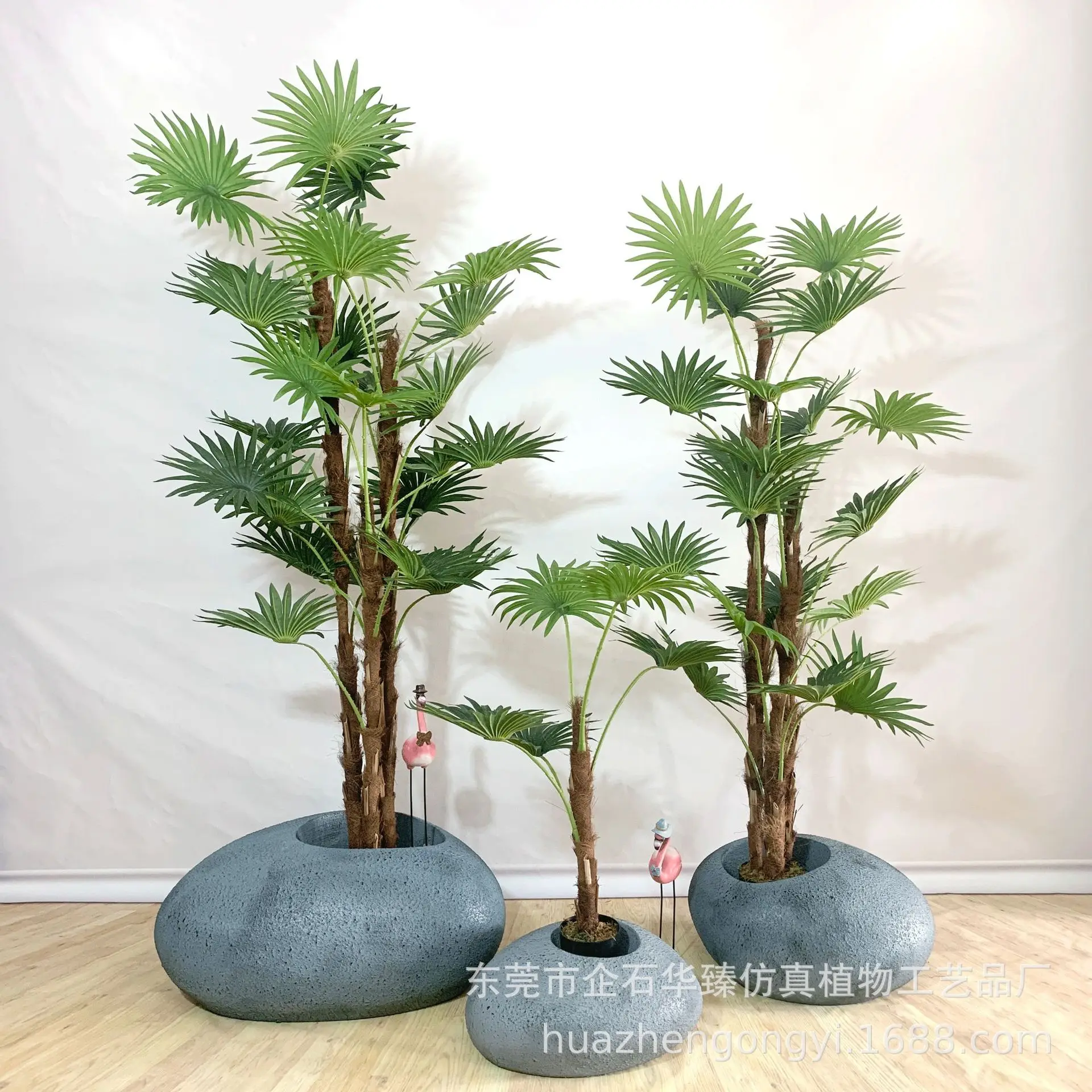 

Simulated Plant Fan Sunflower Multi Stem California Fan Sunflower loose Tail Sunflower pot Tropical Home Decoration Accessories