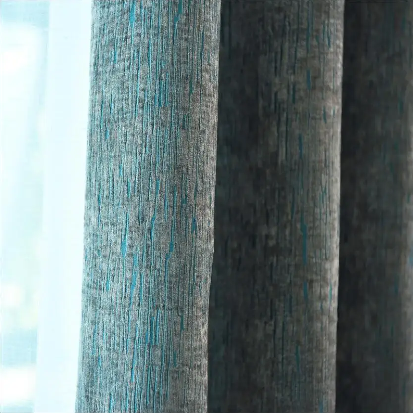 Современные шенилловые затемняющие шторы для гостиной спальни занавески