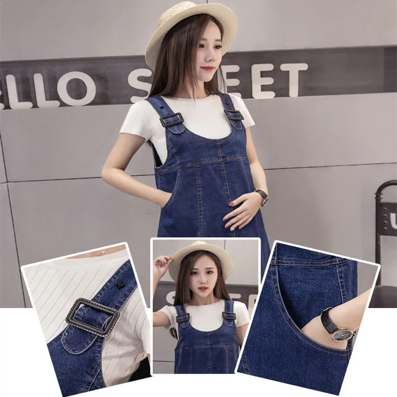 Новое Элегантное джинсовое платье для беременных + футболка комплект из двух