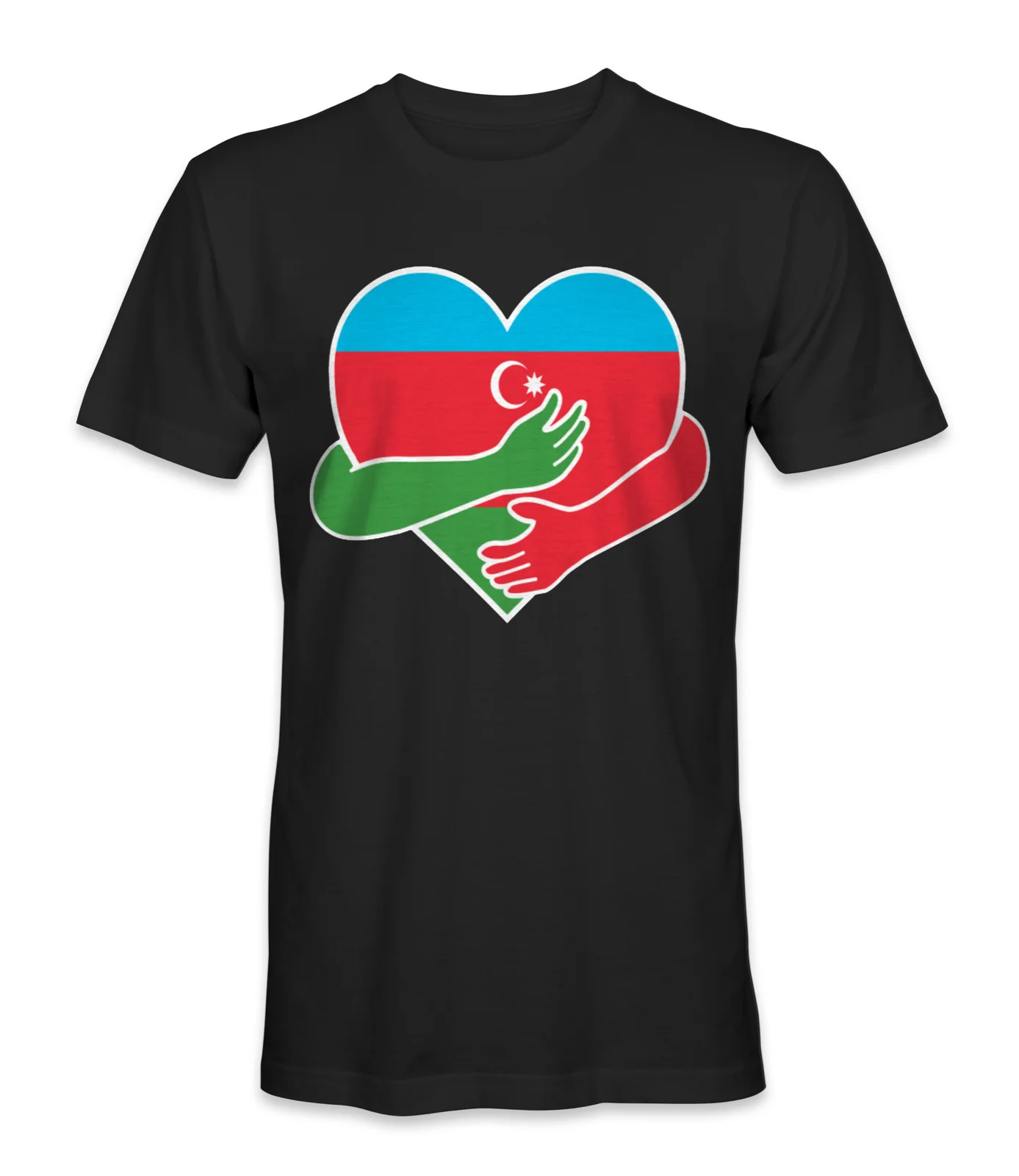 Футболка с надписью I love Азербайджанская страна | Мужская одежда