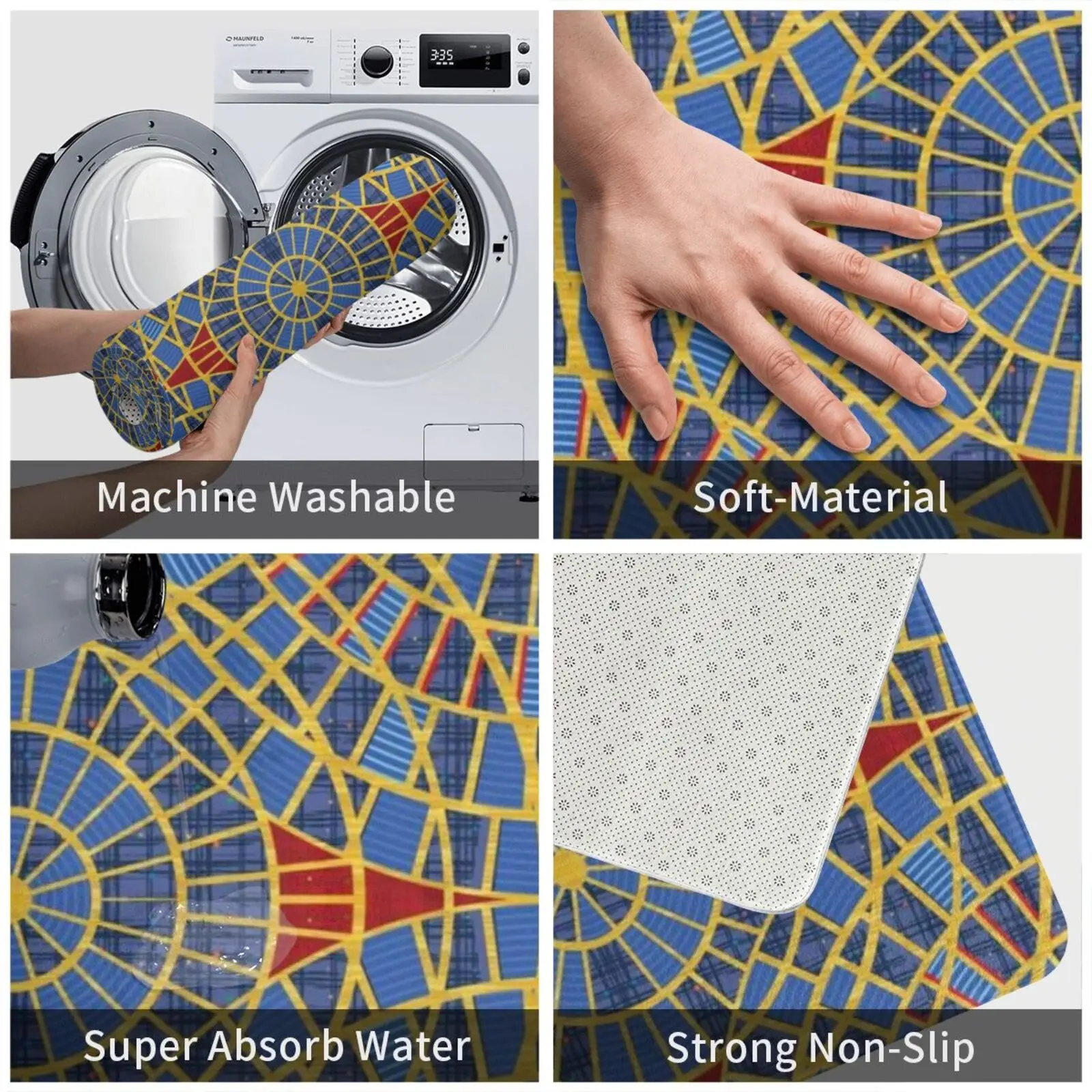 Дизайнерский коврик с рисунком ририсунка мягкий нескользящий рисунка дракона