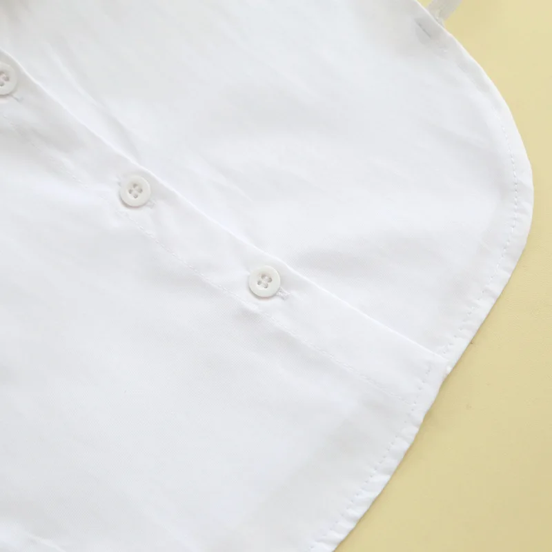 

Women White Solid Color Detachable Collars Lapel Choker Necklace Shirt Fake Collar Stand Flase Collars Bouse Half Shirt Decor