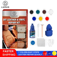 luduo diy liquid leather repair kit vinyl furniture paint car seats sofa shoes jacket skin restore cleaner refurbish with cloth