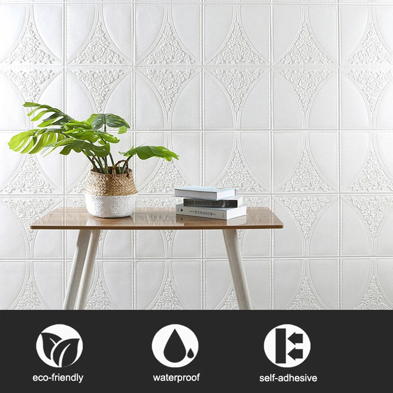 10 шт. 3D стерео пенные настенные Стикеры потолочная панель наклейка на крышу