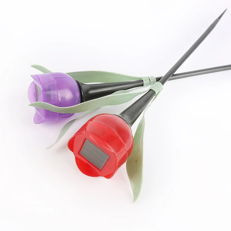 1 шт. Садовый цветок тюльпана Форма светодиодный на солнечных батареях