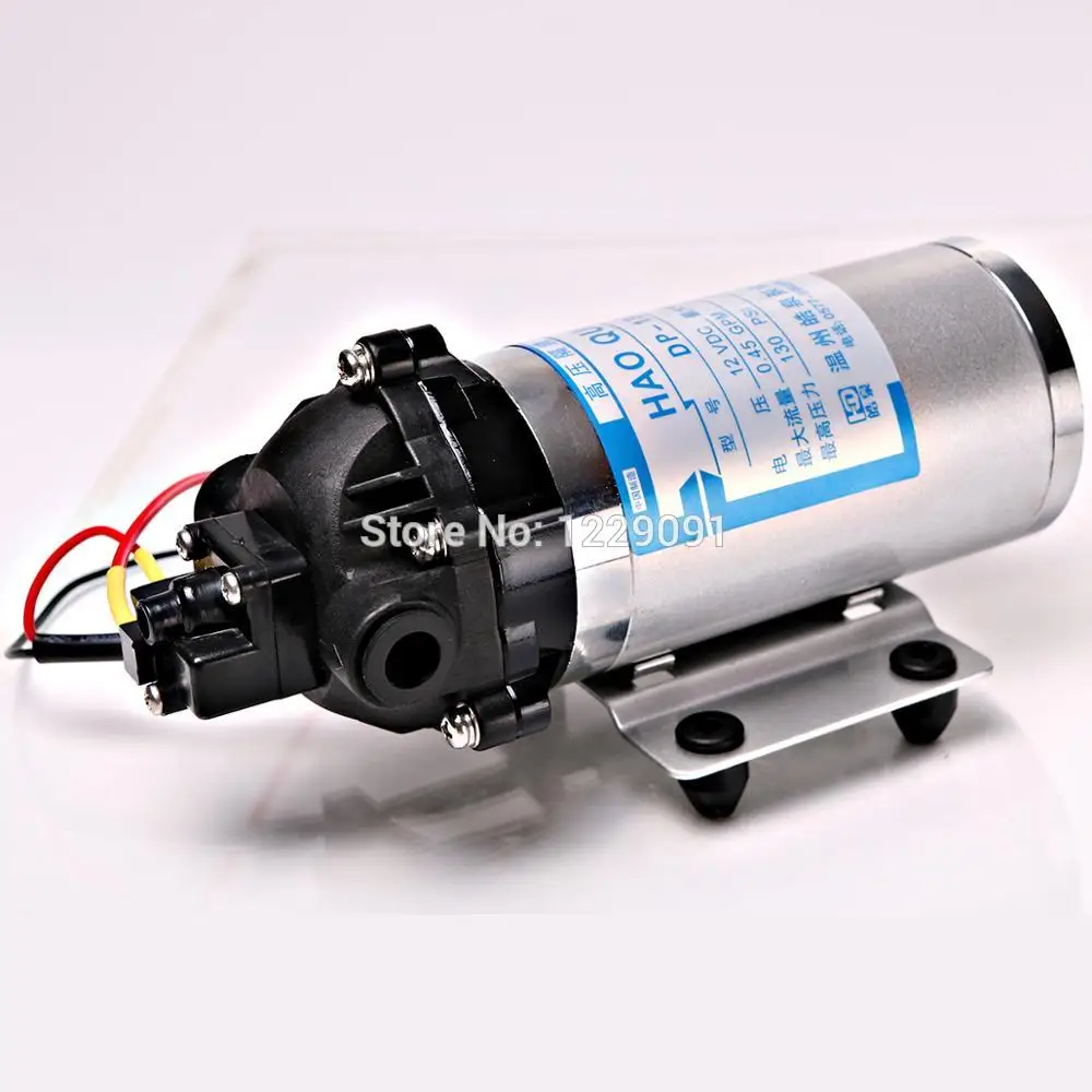 

15W 1.7L/min 130psi High Pressure mini Water Pump DC 12v 24V pressure Switch Diaphragm Pumps Self priming Pump 5m suction